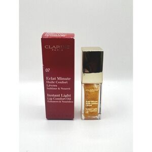 Clarins Paris Instant Light Lip Comfort Oil‎ 07 Gold - NEW